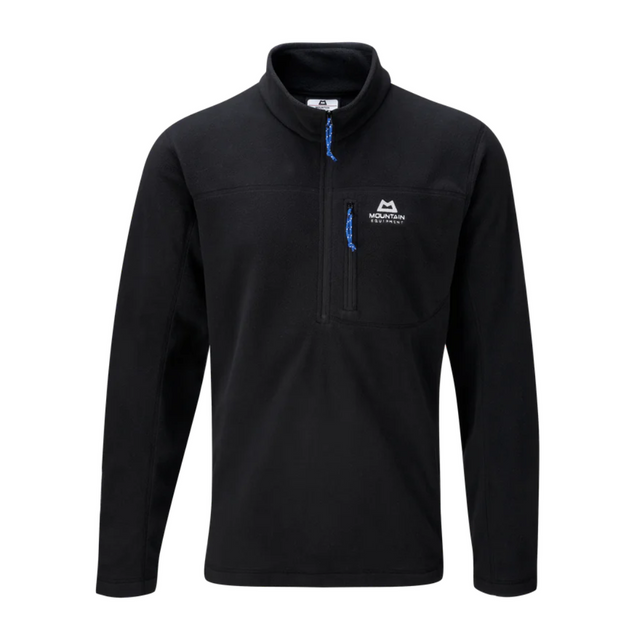 Mountain Equipment Micro Men's Zip T Outdoor Action Black- Front