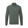 Mountain Equipment Micro Men's Zip T Outdoor Action Slate Green- Front