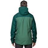 Mountain Equipment Nanda Devi Men's Jacket Outdoor Action Fern/Pine- Back Fit on Model