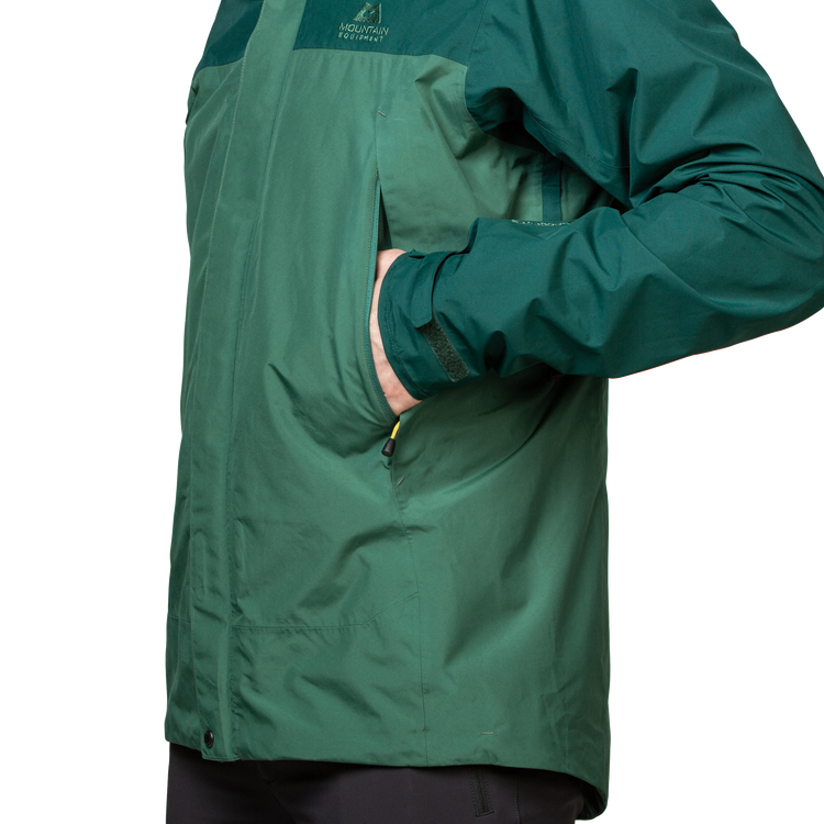 Mountain Equipment Nanda Devi Men's Jacket Outdoor Action Fern/Pine- Hand Pocket