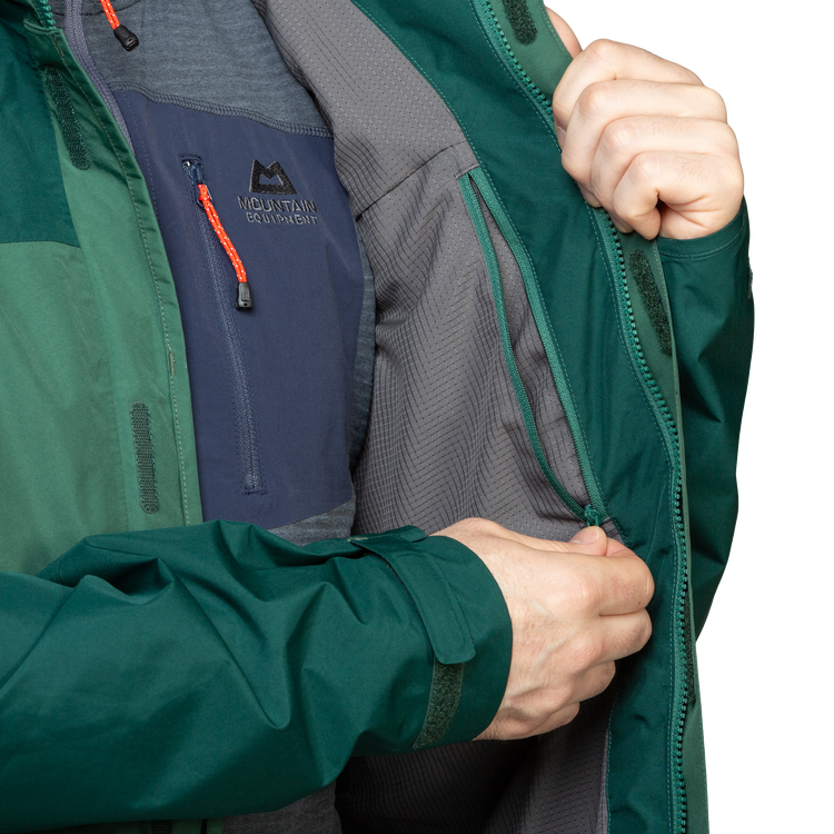 Mountain Equipment Nanda Devi Men's Jacket Outdoor Action Fern/Pine- Inner Zipped Pocket