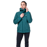 Mountain Equipment Odyssey Women's Jacket Outdoor Action Deep Teal- Centre Front Zip