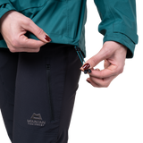 Mountain Equipment Odyssey Women's Jacket Outdoor Action Deep Teal- Hem Drawcord