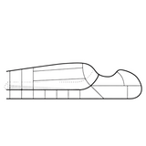 Mountain Equipment Olympus 300 Sleeping Bag Outdoor Action Admiral Blue- Mid-level side seams