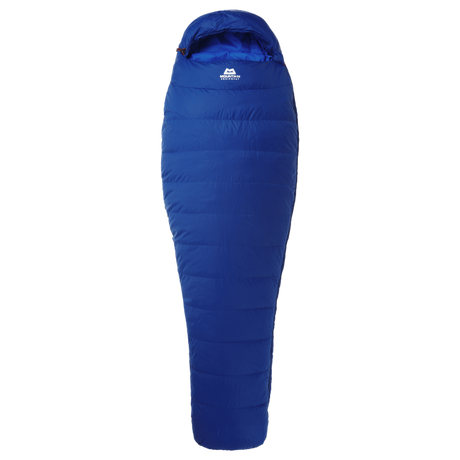 Mountain Equipment Olympus 300 Sleeping Bag Outdoor Action Admiral Blue- full length