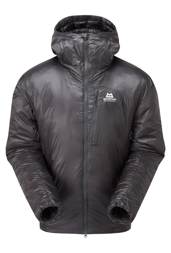 Mountain Equipment Oreus Hooded Men's Jacket Outdoor Action Obsidian- Front