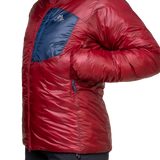 Mountain Equipment Oreus Hooded Women's Jacket Outdoor Action Merlot/Admiral Blue- Handwarmer Pocket