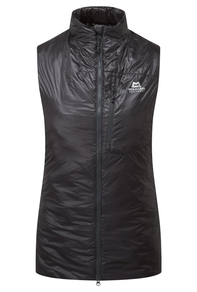 Mountain Equipment Oreus Women's Vest Outdoor Action Obsidian- Front
