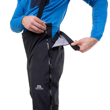 Mountain Equipment Orion Men's Pant Outdoor Action Black- Press Stud Closure