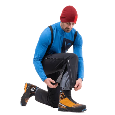 Mountain Equipment Orion Men's Pant Outdoor Action Black- Zip-out Internal Snow Gaiters