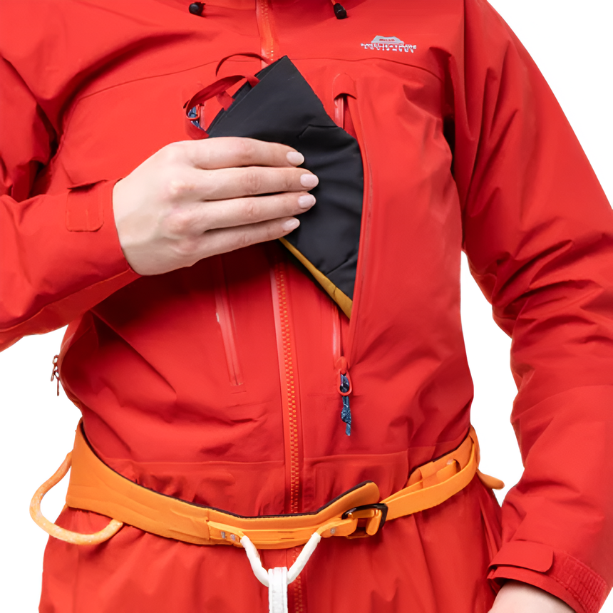 Mountain Equipment Orion Women's Jacket Outdoor Action Chili/Crimson- Chest Pocket