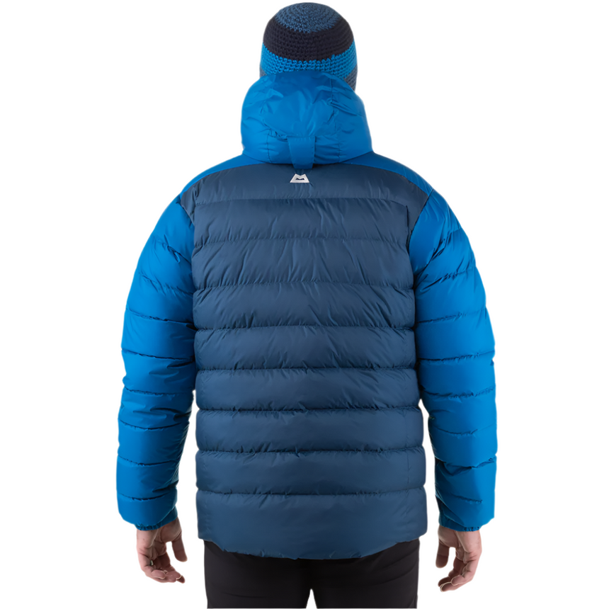 Mountain Equipment Paiyu Men's Jacket Outdoor Action Admiral/Atlantic- Back Fit on Model
