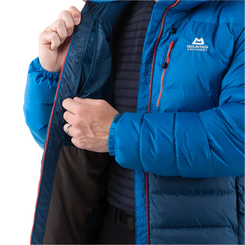 Mountain Equipment Paiyu Men's Jacket Outdoor Action Admiral/Atlantic- Inner zipped pocket