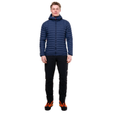 Mountain Equipment Particle Hooded Men's Jacket Outdoor Action Cosmos- Full Front Fit