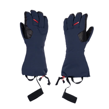 Mountain Equipment Randonee Gauntlet Outdoor Action Cosmos/Black- Back of Hand