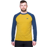 Mountain Equipment Redline LS Men's Tee Outdoor Action Acidstripe/Denim- Front Fit