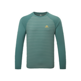 Mountain Equipment Redline LS Men's Tee Outdoor Action Fern Stripe/Fern- Front
