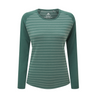 Mountain Equipment Redline LS Women's Tee Outdoor Action Fern Stripe/Fern- Front