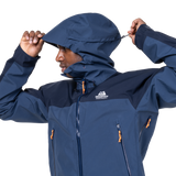 Mountain Equipment Saltoro Gore-Tex Men's Jacket Outdoor Action Dusk/Cosmos- Hood Adjuster Cord