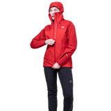 Mountain Equipment Saltoro Women’s Jacket Outdoor Action Imperial Red/Crimson - Centre Front Zip