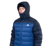 Mountain Equipment Senja Men's Jacket Outdoor Action Admiral/Cosmos- Hood