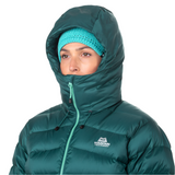 Mountain Equipment Senja Women's Jacket Outdoor Action Deep Teal- Hood