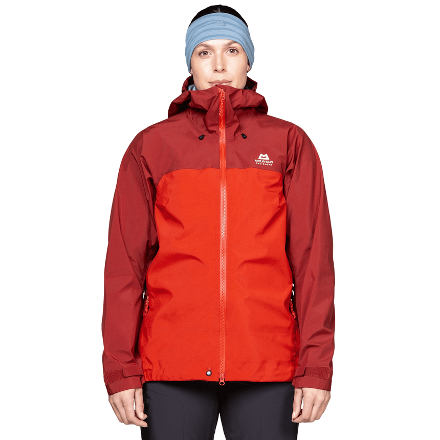 Mountain Equipment Shigri Women's Jacket Outdoor Action Chili Red/Merlot- Front Fit