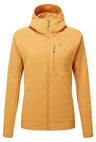 Mountain Equipment Shroud Hooded Women's Jacket Outdoor Action Butterscotch- front