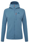 Mountain Equipment Shroud Hooded Women's Jacket Outdoor Action Stellar Blue- front