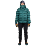 Mountain Equipment Sigma Women's Jacket Outdoor Action Deep Teal- Front Fit on Model
