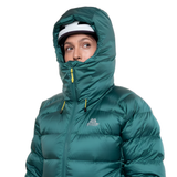 Mountain Equipment Sigma Women's Jacket Outdoor Action Deep Teal- Hood Compatible Helmet