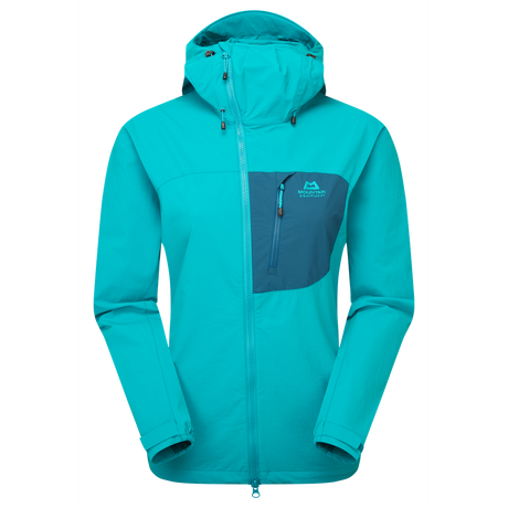 Mountain Equipment Squall Hooded Women's Jacket Outdoor Action Topaz/Majolica- Front