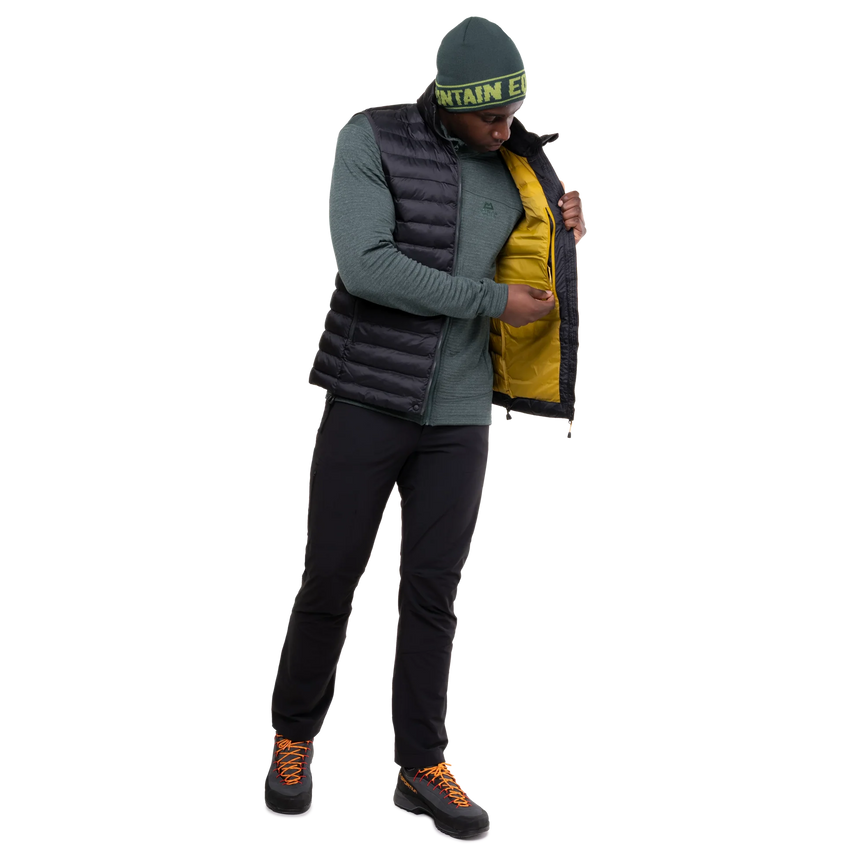 Mountain Equipment Superflux Men's Vest Outdoor Action Obsidian- Inner Zipped Pocket