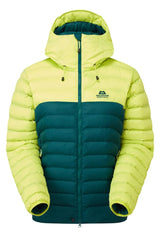 Mountain Equipment Superflux Women's Jacket Outdoor Action D Teal/Fresh Green- Front
