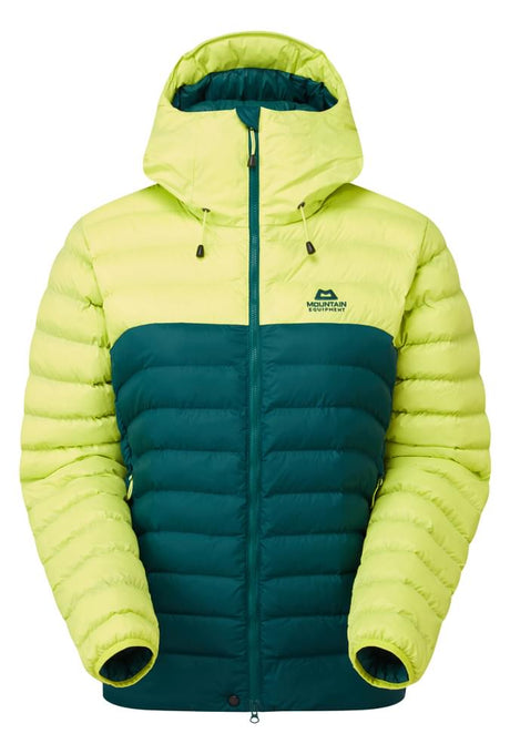 Mountain Equipment Superflux Women's Jacket Outdoor Action D Teal/Fresh Green- Front