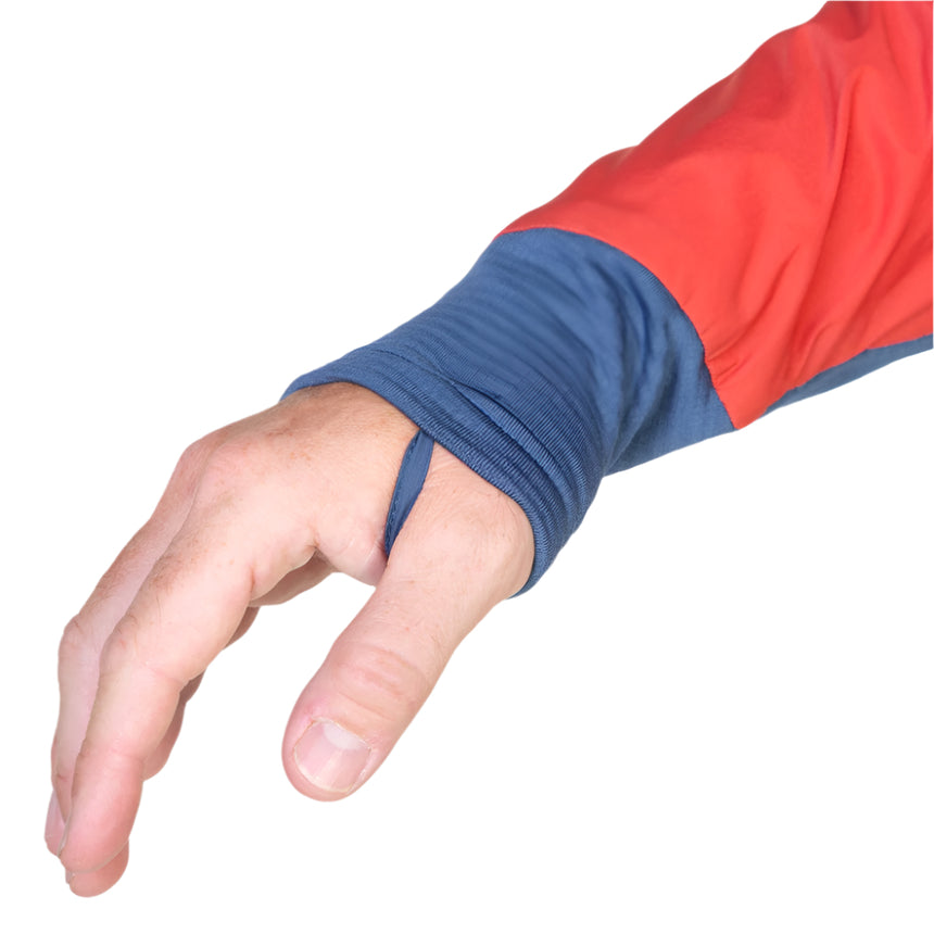 Mountain Equipment Switch Pro Hooded Men's Jacket Outdoor Action Redrock/Dusk - Thumb loop