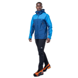 Mountain Equipment Tacul Men's Jacket Outdoor Action Admiral/Atlantic- Front Fit