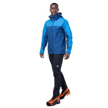 Mountain Equipment Tacul Men's Jacket Outdoor Action Admiral/Atlantic- Front Fit