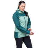 Mountain Equipment Tacul Women's Jacket Outdoor Action Lichen/Deep Teal- Adjustable cuff