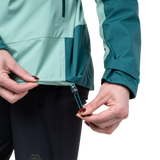Mountain Equipment Tacul Women's Jacket Outdoor Action Lichen/Deep Teal- Hem Drawcord