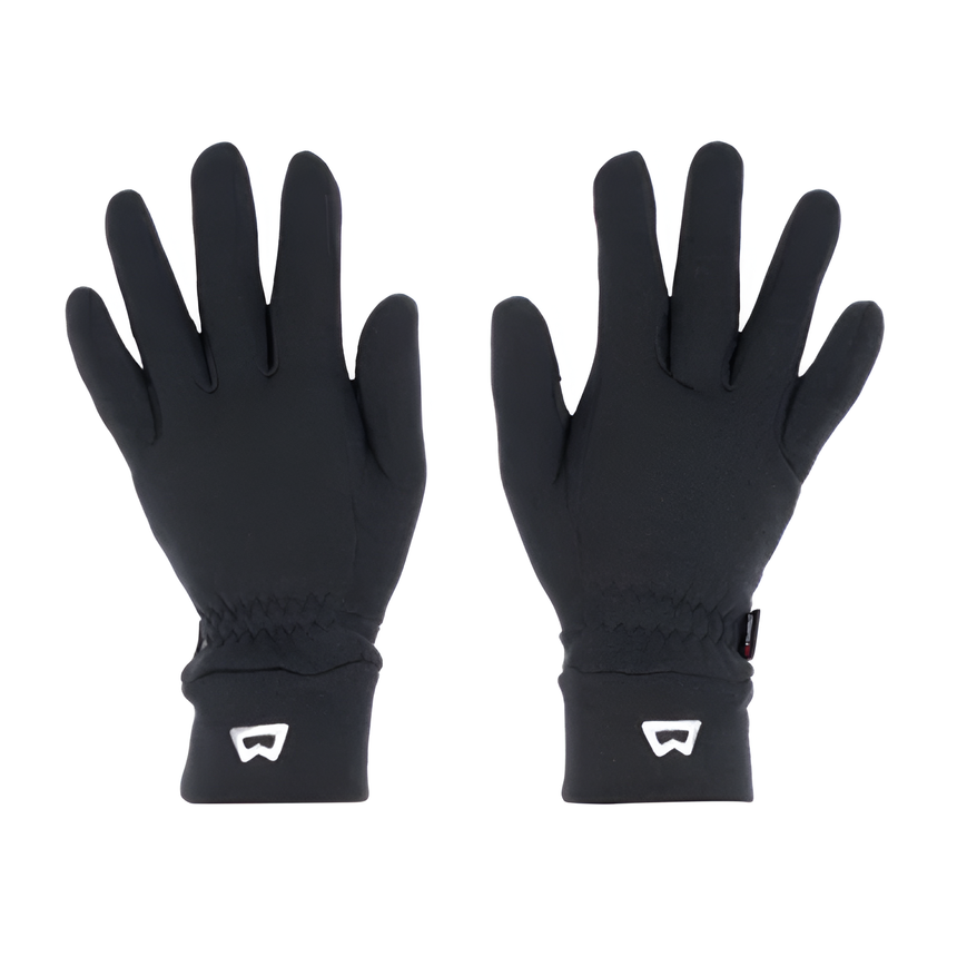 Mountain Equipment Touch Screen Women's Gloves Outdoor Action Black- Back of the Hand
