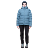 Mountain Equipment Tromso Women's Jacket Outdoor Action Stellar Blue- Front Fit on Model