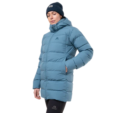 Mountain Equipment Tromso Women's Parka Outdoor Action Stellar Blue-  Hand Warmer Pocket