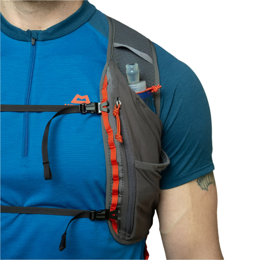 Mountain Equipment Tupilak 20 Vest Pack Outdoor Action Magma- Zippered phone pocket