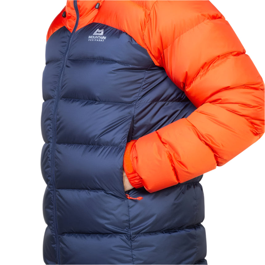 Mountain Equipment Vega Men's Jacket Outdoor Action Cosmos/Cardinal- Hand pocket