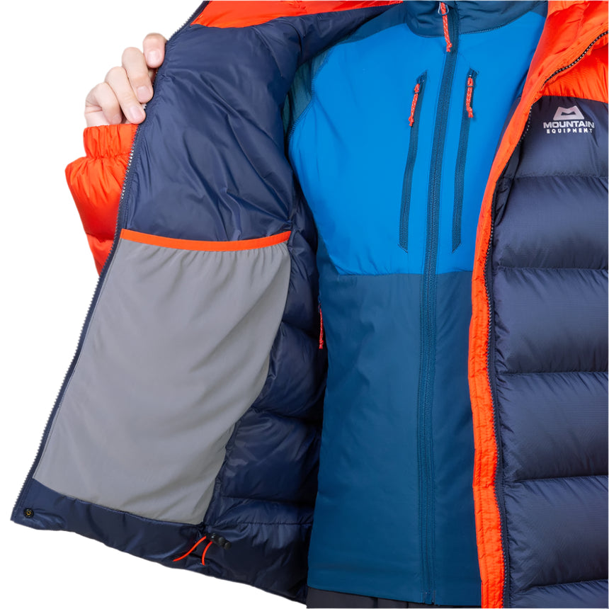 Mountain Equipment Vega Men's Jacket Outdoor Action Cosmos/Cardinal- Internal pocket