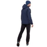 Mountain Equipment Vulcan Men's Jacket Outdoor Action Cosmos- Back Fit on Model