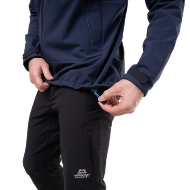 Mountain Equipment Vulcan Men's Jacket Outdoor Action Cosmos- Dual Tether Hem Drawcords