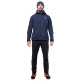 Mountain Equipment Vulcan Men's Jacket Outdoor Action Cosmos- Front Fit on Model