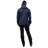 Mountain Equipment Vulcan Women's Jacket Outdoor Action Cosmos- Black Fit on Model